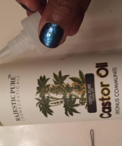 MAJESTIC PURE Castor Oil, 100% Natural Wonder Oil with Numerous Hair, Scalp, Skin and Nails Benefits - Packaging May Vary- 16 fl oz 16 Fl Oz (Pack of 1) 40 711Gr0zcdAL