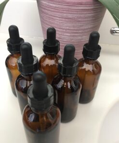 Yesker Amber Glass Bottles (Pack of 6) for Essential Oils with Glass Eye Dropper, 2 Ounce Capacity 6 Pack 29 711H0u5wCzL