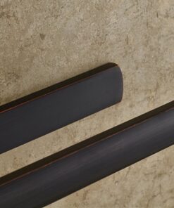 ELLO&ALLO Oil Rubbed Bronze Towel Bars for Bathroom Accessories Wall Mounted Towel Holder, Rust Protection 12.4"x4.2"x2.1" 23 711H6VtrArL