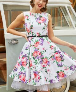 Alternative view of GRACE KARIN 50s Petticoat Skirt Rockabilly Dress Crinoline Tutu Underskirts for Women Medium White(knee-length)