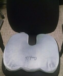 ComfiLife Premium Comfort Seat Cushion - Non-Slip Orthopedic 100% Memory Foam Coccyx Cushion for Tailbone Pain - Cushion for Office Chair Car Seat - Back Pain & Sciatica Relief (Gray) Gray 65 711Hf8uQThL 1