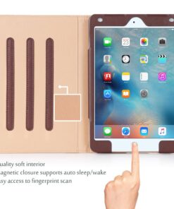 ProCase Cover for iPad Mini 4 Case, Leather Stand Folio Case for 2015 iPad Mini 4th Generation with Multiple Viewing Angles, auto Sleep/Wake, Document Card Pocket -Brown Brown 20 711IxwYPutL