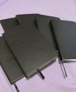 Ruled Notebook/Journal – Classic Notebook Journal for Women/Men, Faux Leather Notebooks for Work, Premium Thick Paper, Black, Hardcover, Lined (5.4 x 8.3) 35 711J0u0kCAL