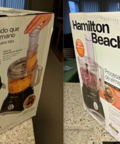 Hamilton Beach Food Processor & Vegetable Chopper for Slicing, Shredding, Mincing, and Puree, 8 Cup, Black 67 711JMPvEo4L