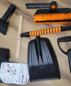 5in1 Car Snow Ice Scraper and Brush for Car SUV Trucks, 1x Ice Snow Shovel, 1x Heavy Duty 42" Extendable Snow Cleaning Brush Squeegee Broom, 1x Scratch Ice Snow Scraper Remover for Car Windshield 42" With Shovel 57 711JdgZBlL