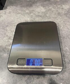 Etekcity Food Scale, Digital Kitchen Scale, 304 Stainless Steel, Weight in Grams and Ounces for Baking, Cooking, and Meal Prep, LCD Display, Medium Basic Medium Size 58 711K1seQO4L