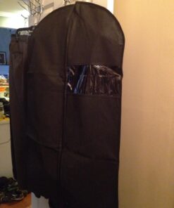 Garment Bags with Shoe Bag - Breathable Garment Bag Covers Set of 5 for Suit Carriers, Dresses, Linens, Storage or Travel - Suit Bag with Clear Window 41 711K6j6oNuL
