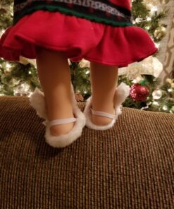 Sophia's Doll Bunny Slipper Shoes with Fluffy Rabbit Ears and Stitched Nose Accessory for 18" Dolls, White Furry Bunny 37 711K9tZWYlL