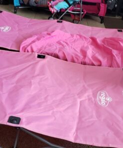 Regalo My Cot Portable Toddler Bed, Includes Fitted Sheet, Pink 53 711KEHl1EiL