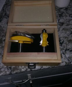 YONICO Router Bits Crown Cap Molding Set Elaborate 2 Bit 1/2-Inch Shank 16214 2 Bit Elaborate Crown Cap Set - 1/2" Shank 9 711MCWgcyqL