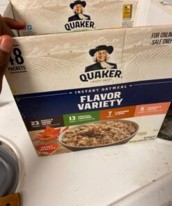 Quaker Instant Oatmeal, 4 Flavor Variety Pack, Individual Packets, 48 Count Variety Pack - Classic 4 Flavor 1.46 Ounce (Pack of 48) 39 711MS9RKWvL