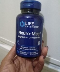 Life Extension Neuro-mag Magnesium L-threonate, Magnesium L-threonate, Brain Health, Memory & Attention, Gluten Free, Vegetarian, Non-GMO, 90 Vegetarian Capsules 90 Count (Pack of 1) 90 Capsule (Pack of 1) 39 711MV9TTOhL 1