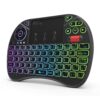 Mini Keyboard,Rii X8 Portable 2.4GHz Mini Wireless Keyboard Controller with Touchpad Mouse Combo,8 Colors RGB Backlit,Rechargeable Li-ion Battery for Google Android TV Box, PS3, PC, Pad,Nvidia Shield 23 711MbtClUXL