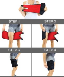 Adjustable Thigh Brace Support, Quadriceps Support and Thigh Wraps for Men and Women. Unisex Breathable Neoprene Non-Slip Hamstring Compression Sleeve 12 711N l6Wa6L