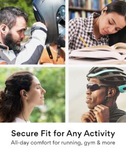 MEE audio M6 Sport Wired Earbuds, Noise Isolating In Ear Headphones, Sweatproof Earphones for Running/Gym/Workouts with Dynamic Enhanced Bass Sound, Memory Wire Earhooks, 3.5mm Jack Plug (Black) Black Regular 3.5mm Wired 25 711O4JcKQtL