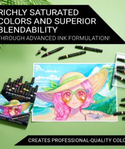 Prismacolor Premier Double-Ended Art Markers, Fine and Chisel Tip, Manga Colors, 12 Pack 30 711OGy3CCqL