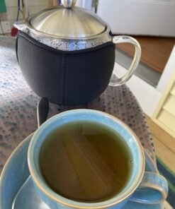 Teapot with Infuser for Loose Tea - 40oz, 3-4 Cup Tea Infuser, Clear Glass Tea Kettle Pot with Strainer & Warmer - Loose Leaf, Iced Tea Maker & Brewer Standard 39 711QPR4mUHL