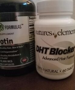 DHT Blocker for Hair Growth and Gray Hair - Unique DHT Blocking Vitamin and Herbal Formula for Hair Regrowth and Gray Hair with He Shou Wu - for Men and Women! - 1 Month Supply - Vegetarian Safe 9 711R7efbCL