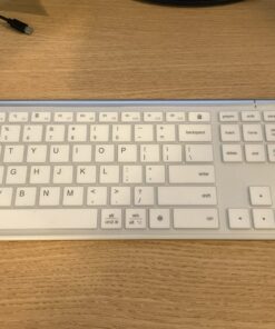 Bluetooth Keyboard, iClever DK03 Wireless Keyboard Multi-Device Keyboard, Dual Mode (Bluetooth 4.2 + 2.4G) Ultra-Slim Full-Size Keyboard for Mac, iPad, Apple, Android, Windows, Connect Up To 3 Devices 29 711RLplsGgL