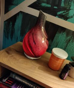 Truky Aromatherapy Essential Oil Diffuser,Ultrasonic Aroma Diffuser with 7 Colorful LED Lights and Waterless Auto Shut-Off 120ml Cool Mist Humidifier Handmade Glass for Home,Office,Bedroom-Multicolor Multi Color 23 711SDYBcJrL