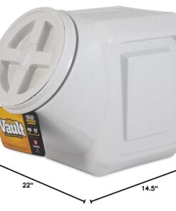 Gamma2 Vittles Vault Stackable Dog Food Storage Container, Up to 60 Pounds Dry Pet Food Storage, Made in USA 42 711Ssxw3oOL