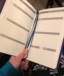 Papercode 2024 Daily Planner - Leather Weekly Planner W/Thick No-Bleed Pages - Monthly & Weekly Layouts - Use for Productivity, Schedule, or Agenda Blue 91 711TCKaVCiL 1