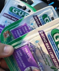 GUM - 10070942007242 Orthodontic Wax, Mint with Vitamin E and Aloe Vera (Pack of 6) (Pack of 6) 36 711TDhFgAIL