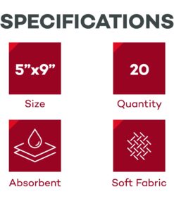 Dealmed Sterile Abdominal (ABD) Combine Pads, 5" x 9" Individually Wrapped, Disposable and Latex-Free Wound Dressing for First Aid Kit and Medical Facilities (Box of 20) 5” x 9” (Box of 20) 21 711TDiSbBaL