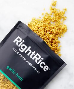RightRice - Garlic Herb (7oz. Pack of 3) - Made from Vegetables - High Protein, Vegan, non GMO, Gluten Free 7 Ounce (Pack of 3) 11 711TZBI4UEL