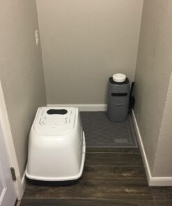 Pawkin Cat Litter Mat, Patented Design with Litter Lock Mesh, Extra Large, Durable, Easy to Clean, Soft, Fits Under Litter Box, Litter Free Floors, Gray X-Large (Pack of 1) 34 711UNjlRPiL