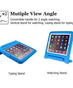 AVAWO Kids Case for iPad 2 3 4 (Old Model) 9.7 Inch - Light Weight Shock Proof Convertible Handle Stand Kids Friendly for iPad 2, iPad 3rd Generation, iPad 4th Generation Tablet - Blue for iPad 2 3 4 Generation (Old Model) 28 711Ujp8zUSL