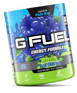 Alternative view of G Fuel Faze Rug Energy Powder, Sugar Free, Clean Caffeine Focus Supplement, Water Mix, Sour Blue Raspberry Flavor, with Focus Amino, Vitamin + Antioxidants Blend - 10.44 oz (40 Servings)