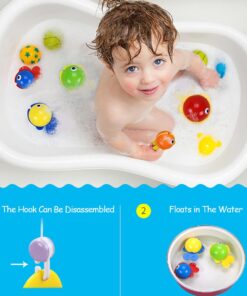 Fisca Baby Musical Crib Mobile, Infant Bed Decoration Toy Hanging Rotating Bell with Melodies Dual Purpose (Mobile & Bath Toy) 21 711V0gEq86L 3