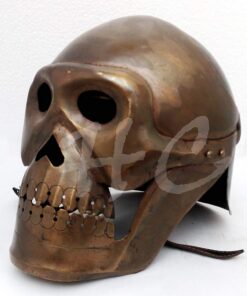 Alternative view of Medieval Skeleton Armour Helmet Viking Mask Spectacle Roman Knight Helmets Rustic Vintage Home Decor Gifts