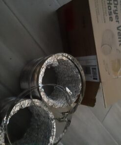 VIVOSUN 2-Pack 6 Inch 8 Feet Non-Insulated Flex Air Aluminum Ducting Dryer Vent Hose for HVAC Ventilation, 4 Clamps Included 6" x 8FT 46 711WfbunnL