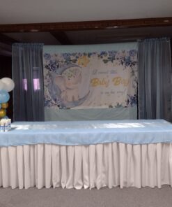 Surmente Tablecloth 14 ft Polyester Table Skirt for Weddings, Banquets, or Restaurants(White) … …… 14ft 1 Pack White 33 711Wv6lAmNL