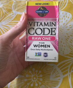 Garden of Life Multivitamin for Women, Vitamin Code Raw One for Women, Once Daily, Whole Food Iron, Probiotics for Womens Health, Gluten Free Vegetarian, 30 Count 30 Count (Pack of 1) 20 711WyBas4L