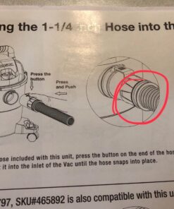 WORKSHOP Wet/Dry Vacs Vacuum Accessories WS25022A Extra Long Wet/Dry Vacuum Hose, 2-1/2-Inch x 20-Feet Locking Wet/Dry Vac Hose for Wet/Dry Shop Vacuums 33 711YGP3HWFL