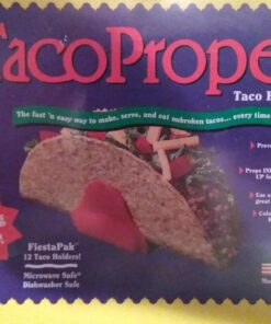 TacoProper Proper Fiesta Pak, Set of 12 Taco Holders, 1.75 x 1-Inch, 12-Pack, Multicolored 30 711YekhdNWL
