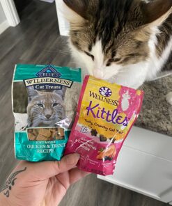 Wellness Kittles Crunchy Natural Grain Free Cat Treats, Salmon & Cranberry, 2-Ounce Bag 2 Ounce (Pack of 1) 36 711YuJ7oiIL 1