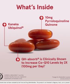 Jarrow Formulas QH-Absorb + PQQ - 30 Softgels - Dietary Supplement Supports Mitochondrial Biogenesis, Energy Production & Cardiovascular Health - Up to 30 Servings rosemary 30 Servings (Pack of 1) 15 711ZMu0fGvL