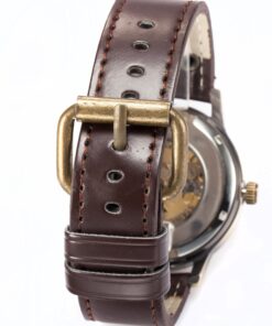 AMPM24 Men's Steampunk Mechanical Leather Bronze Skeleton Self-Winding Auto Wrist Wacth PMW198 17 711ZQ7N8czL