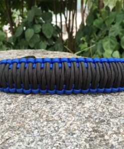 MOCE Handmade Paracord Handle for Yeti/Rtic/Ozark Trail Rambler 30 Oz Tumbler. Blue/black 1 Count (Pack of 1) 24 711ZwpHssL
