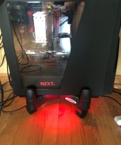 Kantek Mobile CPU Stand with Adjustable Width and Locking Casters, 16-Inch Wide x 7-Inch Deep x 4.8-Inch High (CS200B),Black 36 711ZxK4IV0L