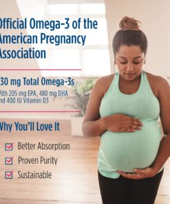 Nordic Naturals Prenatal DHA, Unflavored - 180 Soft Gels - 830 mg Omega-3 + 400 IU Vitamin D3 - Supports Brain Development in Babies During Pregnancy & Lactation - Non-GMO - 90 Servings 180 Count (Pack of 1) 22 711a7IOhWrL 1