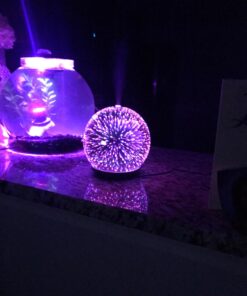 Aroma Outfitters 3D Galaxy Ultrasonic Glass Aromatherapy Diffusers | Aromatherapy Diffuser That Purifies Air | Aromatherapy Oils Humidifier with Amazing LED Lights | Home Essentials | 3D Glass 200ml 46 711abqkgJgL