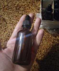 Vivaplex 12, Amber, 2 oz Glass Bottles, With Glass Eye Droppers 24 711aq1zRS2L