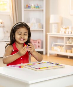 Melissa & Doug Created by Me! Alphabet Beads Deluxe Wooden Stringing Beads, 200+ Beads and 8 Laces for Jewelry-Making 15 711b51Td9pL