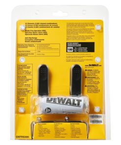 DEWALT DXFRS300 1 Watt Heavy Duty Walkie Talkies - Waterproof, Shock Resistant, Long Range & Rechargeable Two-Way Radio with VOX (2 Pack) 2 Pack 46 711cF7F14tL 1