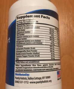 Purely Holistic Thyroid Support Supplement with Iodine - 120 Capsules - 2 Month Supply - with L-Tyrosine, B12, Magnesium, Ashwagandha, Kelp & More - Formulated for Women - Non GMO 44 711cPHIqrdL